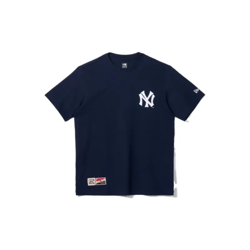 New Era Short Sleeved T Shirts, Navy Blue Unisex-1