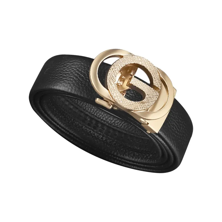 15 MINS High End Trendy Business Fashion Casual Top Grain Cow Leather Leather Belts Men's 3.5cm-12