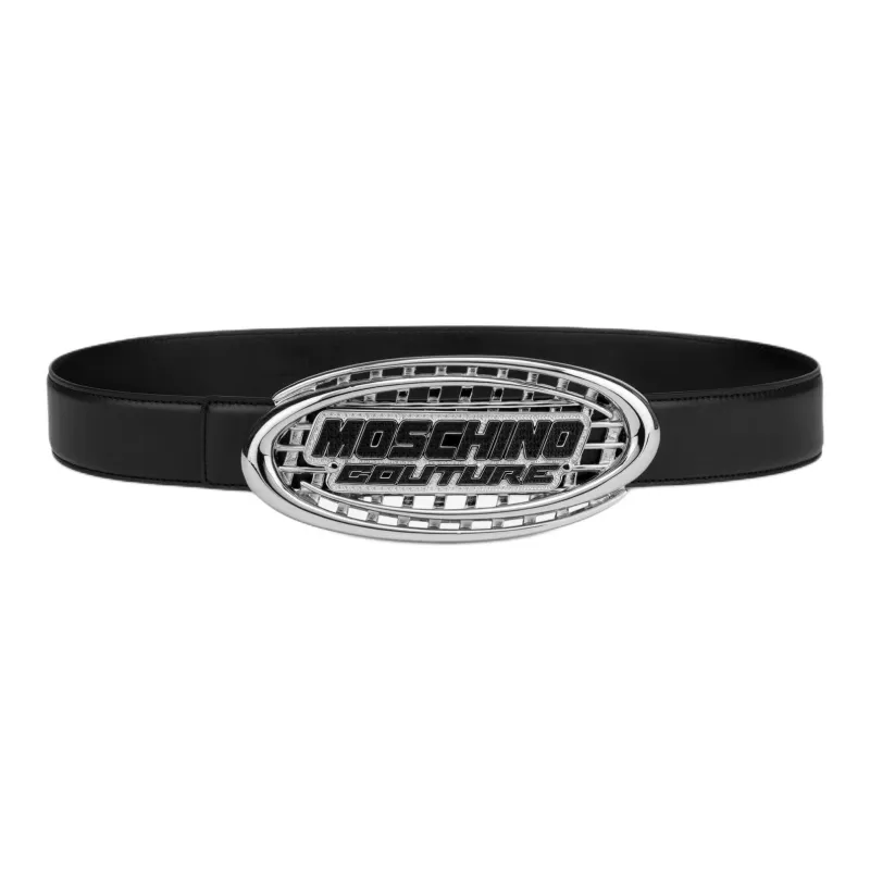 MOSCHINO Logo Detailed Buckle Fastened Belt-0
