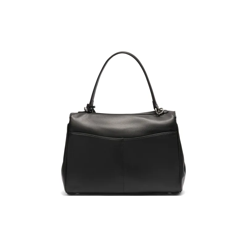 BELLE Cow Leather/Artificial Leather Handbag, Crossbody Bag Women's Black/Coffee-4