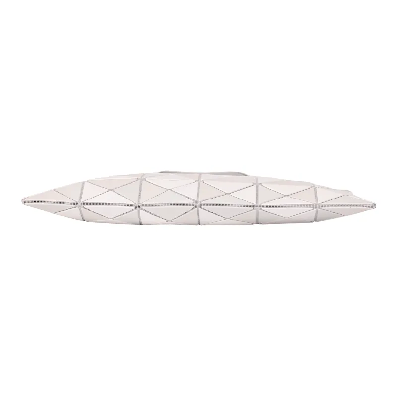 ISSEY MIYAKE Polyvinyl Chloride Resin One Shoulder Handbag Women's White-6