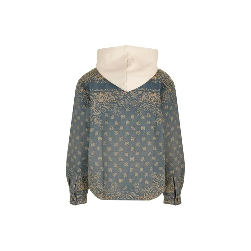 AMIRI Bandana Jacquard Hooded Overshirt-1