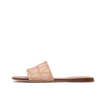 Valentino All-Over Logo Patterned Slip-On Sandals Women's