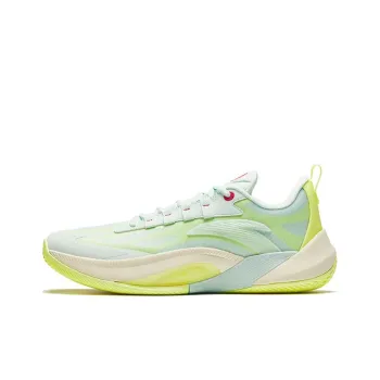 Anta Instantaneous 1 Cushioning Wear Resistant Low Top Basketball Shoes Men's White Yellow Green