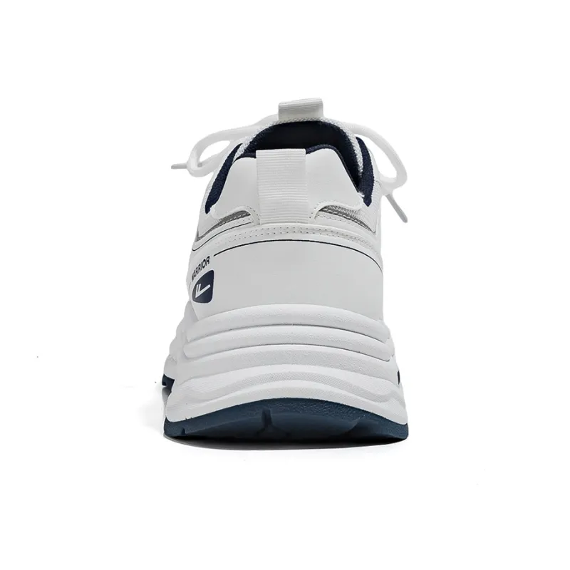 Warrior Low Top Chunky Sneakers Men's White Blue-4