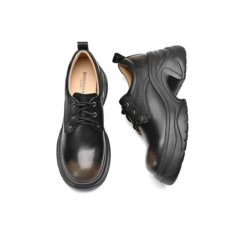 BOSSSUNWEN Loafers 6cm Women's Black-3