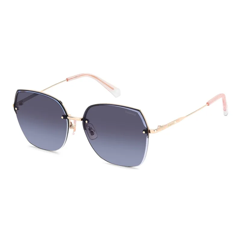 Polaroid Irregular Shape Polarized Sunglasses Unisex Blue Lens-3