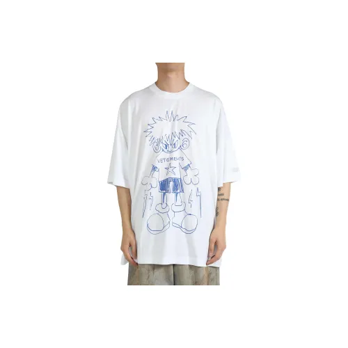 Vetements T-Shirts Unisex White