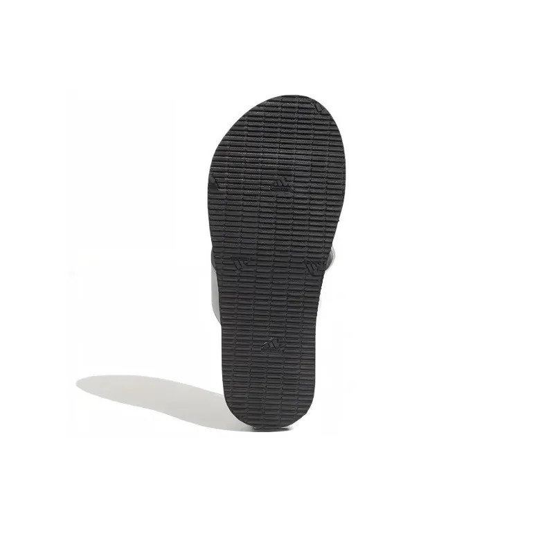Adidas Cloudfoam Rubber Sole Slide Slippers Men's Gray White-5