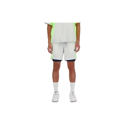 New Balance Hoops On Court Casual Shorts Men Gray