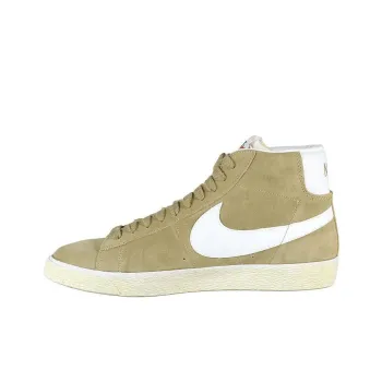 Nike Blazer Mid Anti-Slip Wear-Resistant Mid-Top Skateboard Shoes Men's Linen