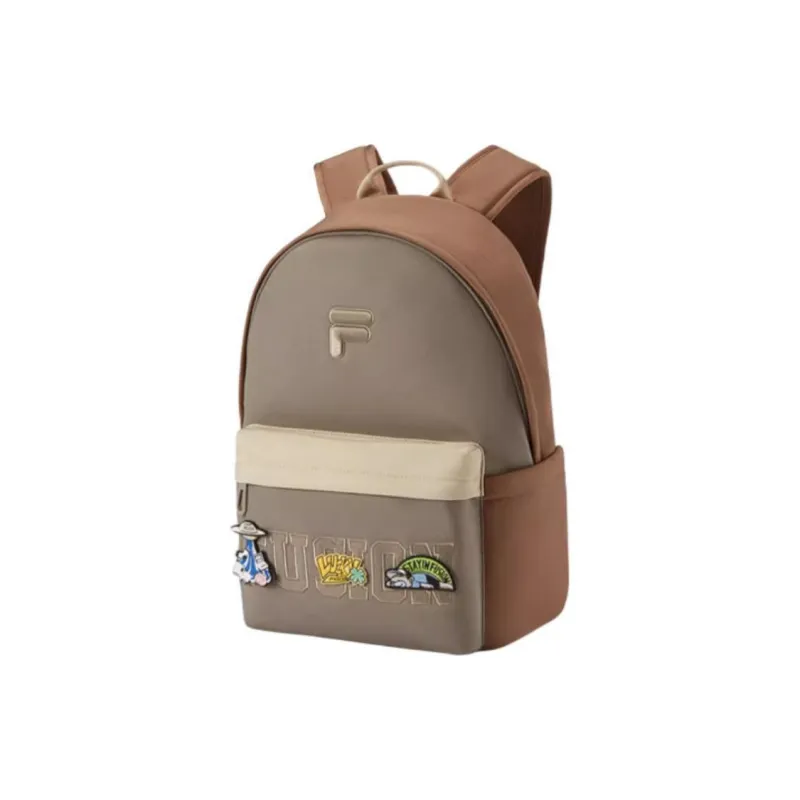 FILA FUSION Fabric Backpack Regular Unisex Mud Dark Khaki-2