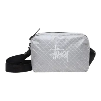 Stussy Nylon Crossbody Bag Shoulder Bag Unisex Gray Black