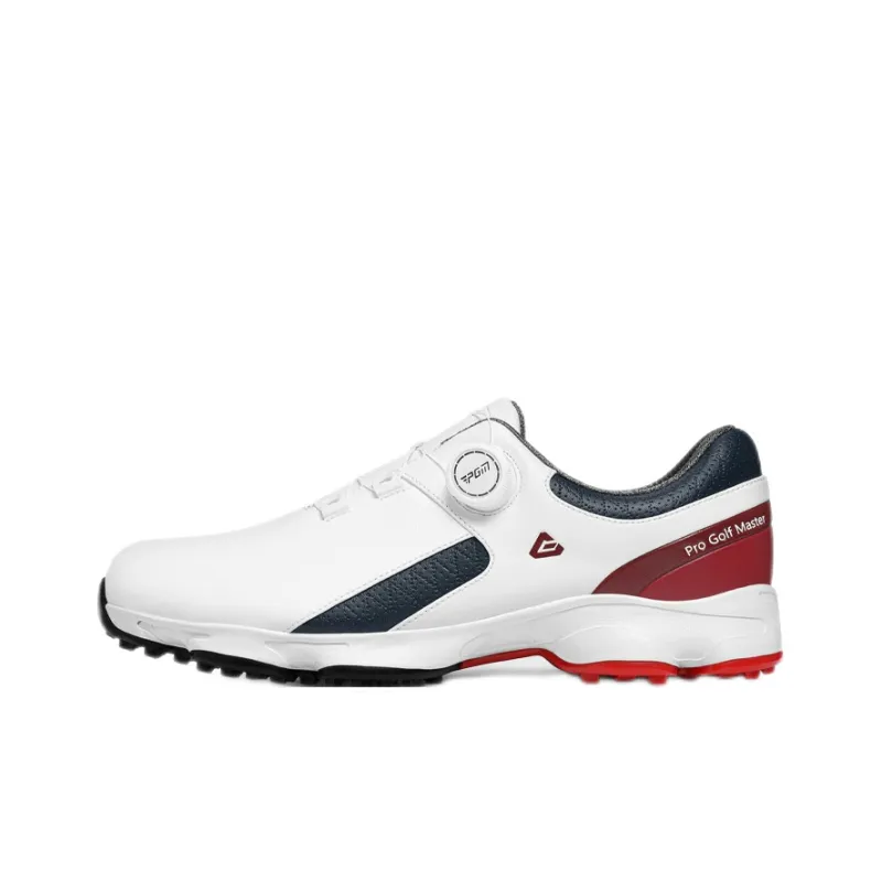 PGM Anti Slip Wear Resistant Low Top Golf Shoes Men's White-0