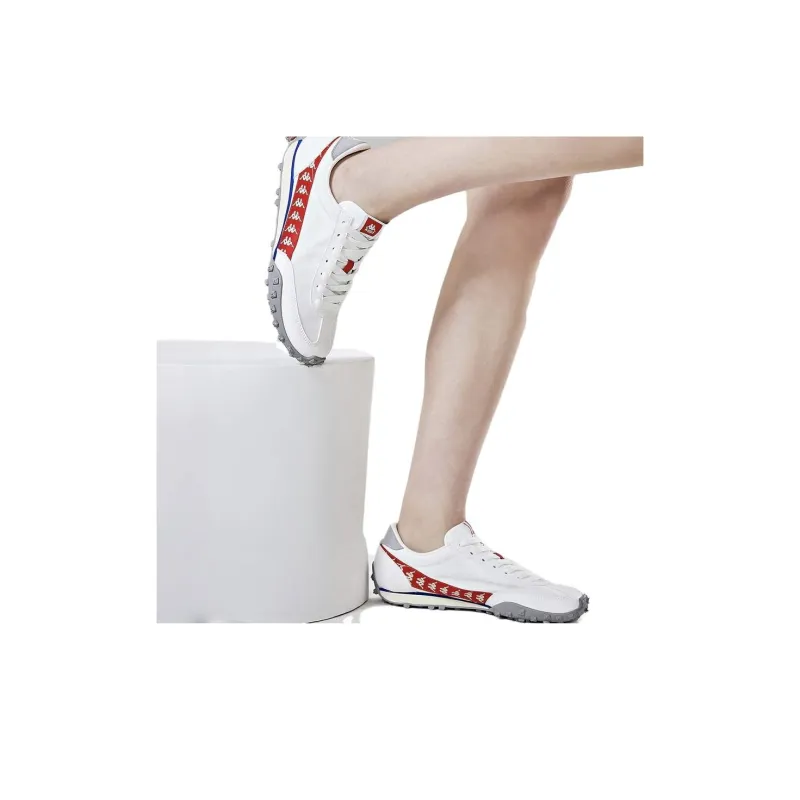 Kappa Anti Slip Wear Resistant Low Top Running Shoes Unisex Optical White-7