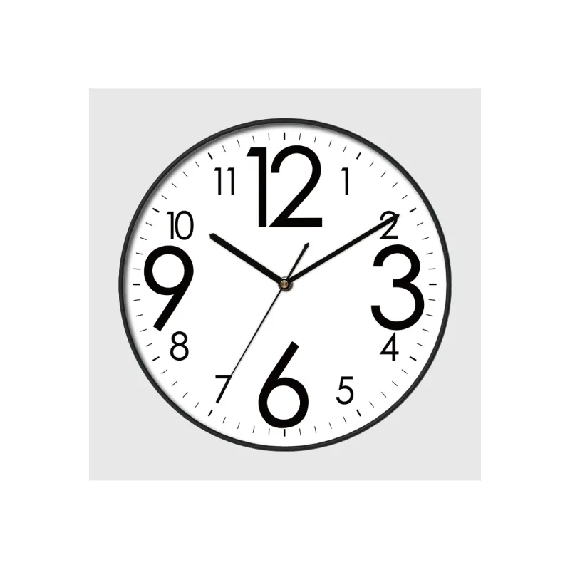 WEESHI Sweeping Seconds Movement Minimalist Style Fashion Wall Clock Unisex White Dial-6