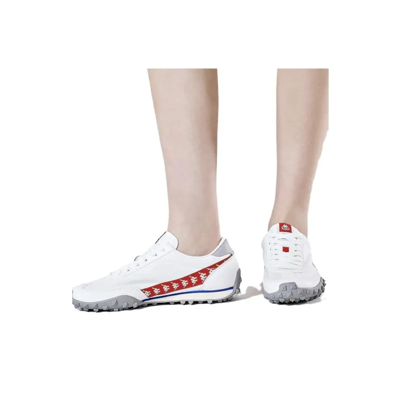 Kappa Anti Slip Wear Resistant Low Top Running Shoes Unisex Optical White-6