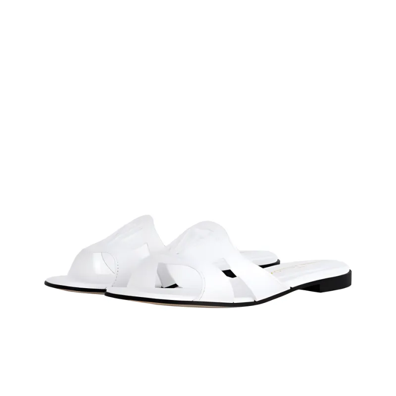 LOUIS VUITTON Isola Slide Slippers Women's White-2