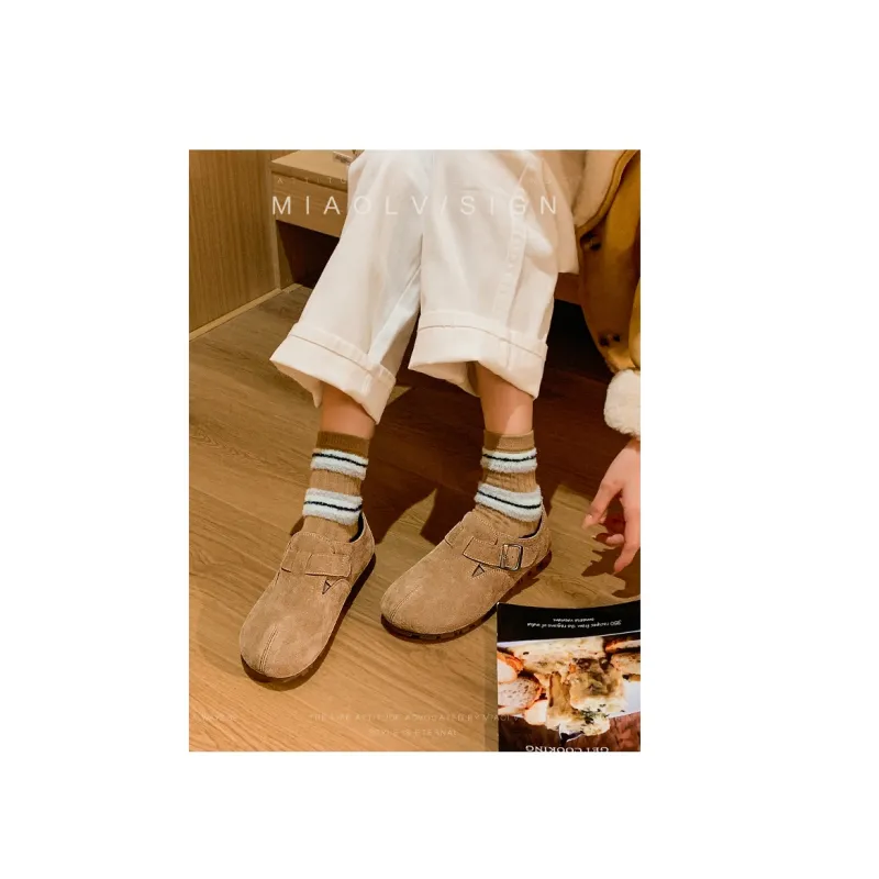 Wonderful Couple Casual Single Shoes 0.8cm Women's-1