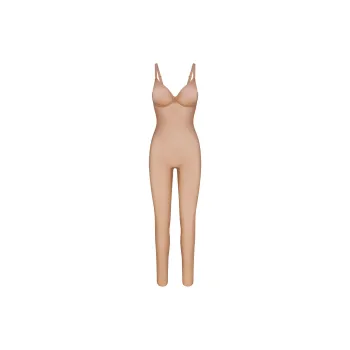 SKIMS SIMPLY BARE UNDERWIRE CATSUIT Shapewear Bottom Women's SIENNA/Ochre