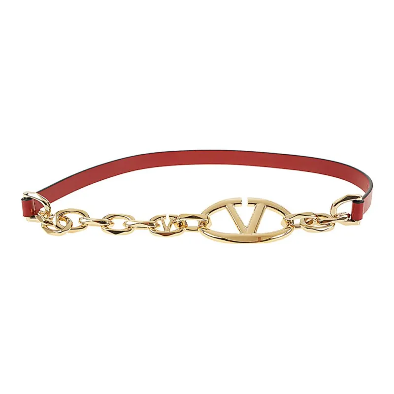 Valentino VLogo Signature Cable Link Chain Belt-1