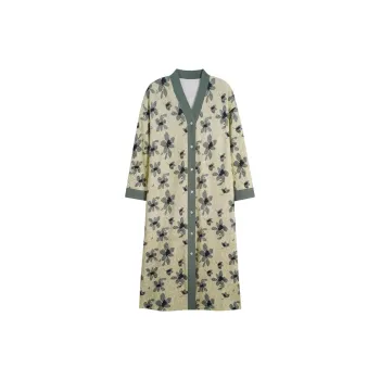 MIIOW Trend Party Series Nightgown Women's Green Ink Floral