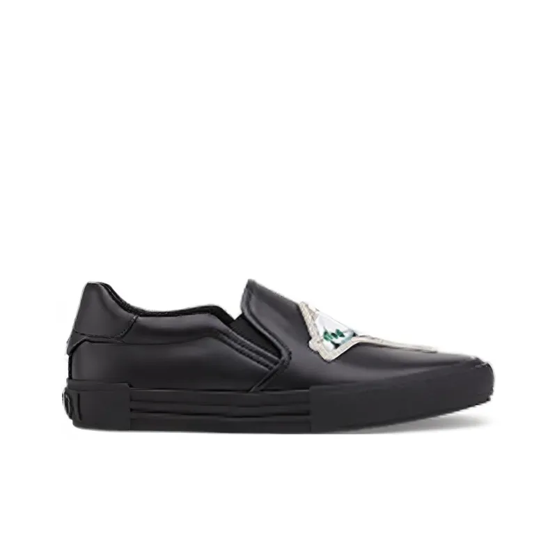 FENDI Low Top Stylish Skateboarding Shoes Men's Black-1