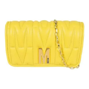 MOSCHINO Logo Plaque Chain-Link Wallet