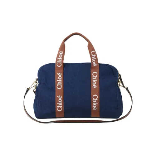 Chloe Cotton Diaper Bag, Shoulder Bag, Crossbody Bag, Handbag Regular Women's Denim Blue