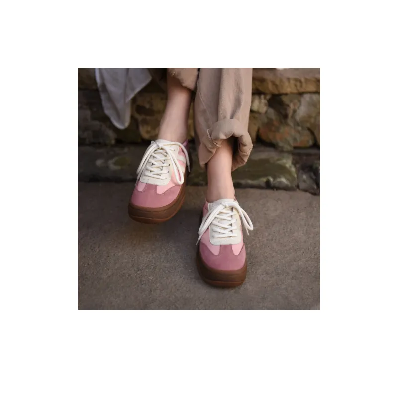 ARTMU Casual Shoes Women's Low Top Pink/Ecru-7