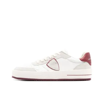 PHILIPPE MODEL Low Top Skateboard Shoes Men's White Red