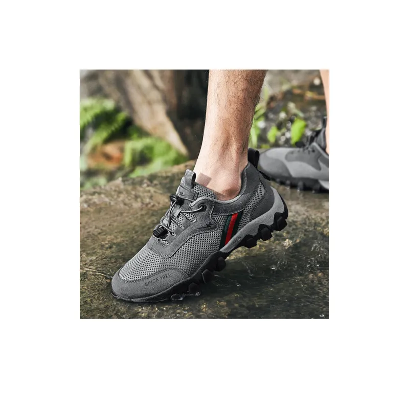 Binary Outdoor Shoes Men Low Top Red/Green-4