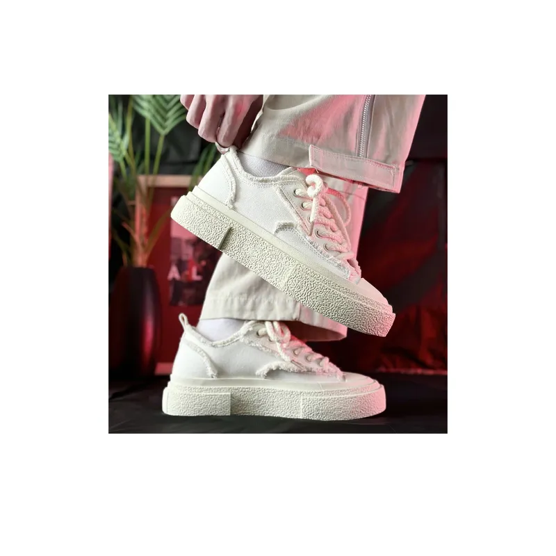 SLnU★3 Anti-Slip And Wear-Resistant Height Increasing Low-Top Canvas Shoes Unisex-12