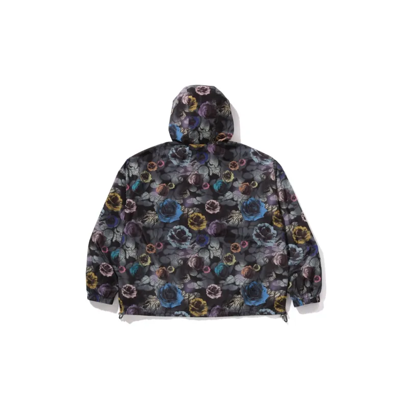 A BATHING APE Floral Camo Nylon Hooded Jacket-1
