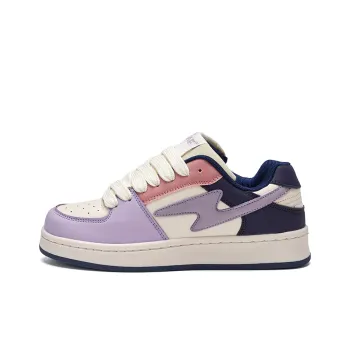 BKAE Slip Resistant Water Resistant And Wear Resistant Low Top Skateboard Shoes Unisex Purple Blue