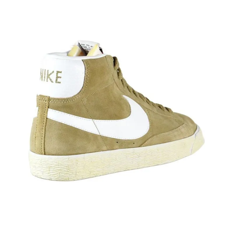 Nike Blazer Mid Anti-Slip Wear-Resistant Mid-Top Skateboard Shoes Men's Linen-2