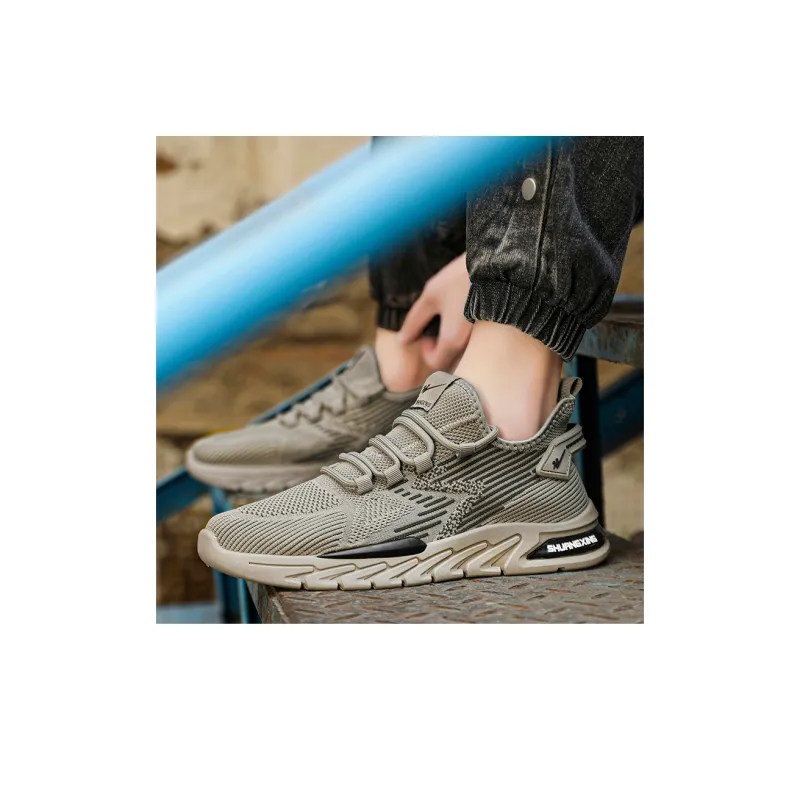 Binary Support Lightweight Low Top Casual Shoes Men's Khaki-11
