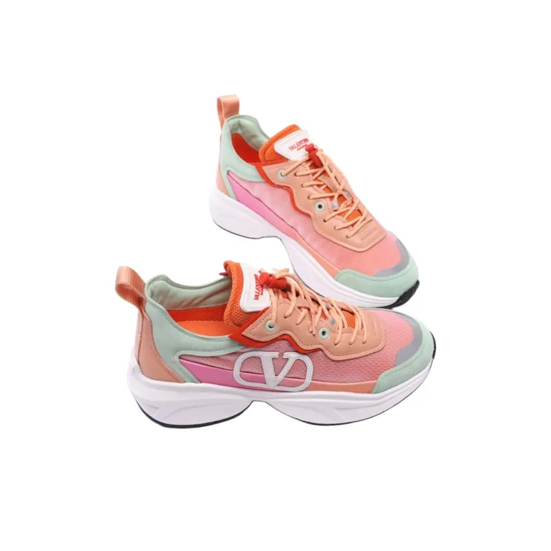 Valentino Low Top Casual Shoes Women's Orange-3