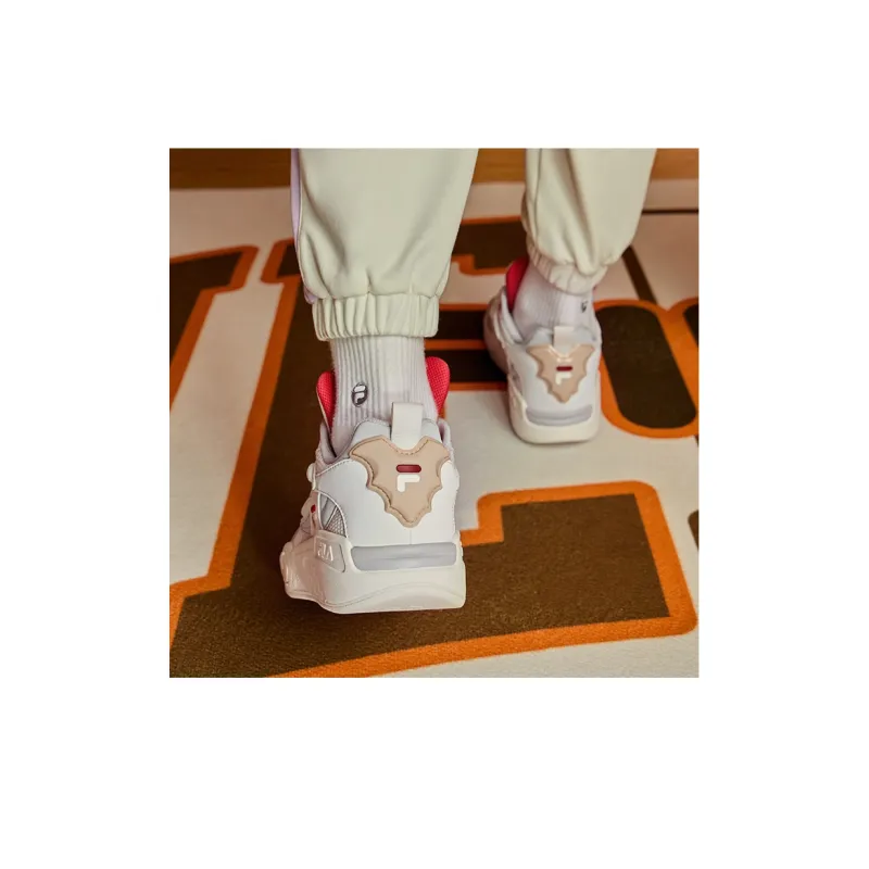 FILA FUSION Desperado Vintage Basketball Shoes 'White Grey Red' Women's-7