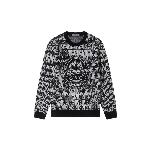 C'N'C New Order & Classics Series Knitwear Men Black Floral Edition