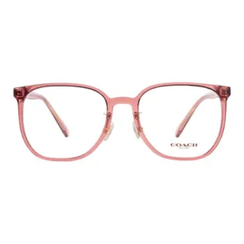 COACH Plate Frame Square Eyeglass Frames Unisex Pink