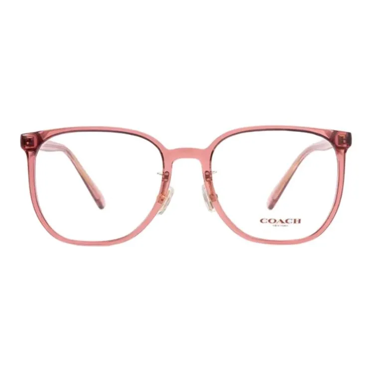 COACH Plate Frame Square Eyeglass Frames Unisex Pink-0