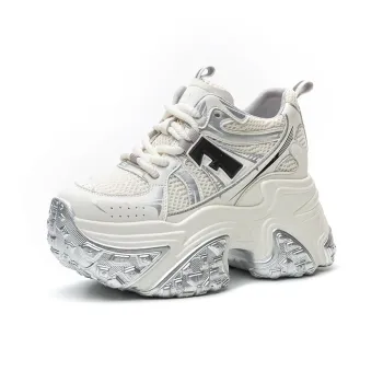 Shoe Cabinet Floral Language Low-Top Chunky Sneakers Women's
