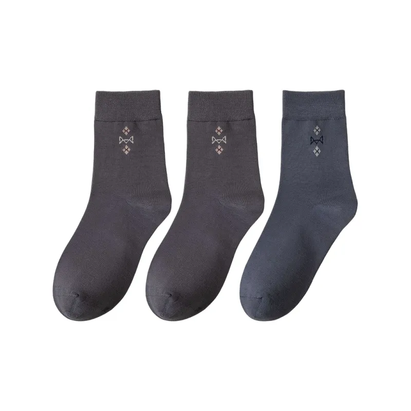 MIIOW Mid Calf Socks Men's 3 Pack-12