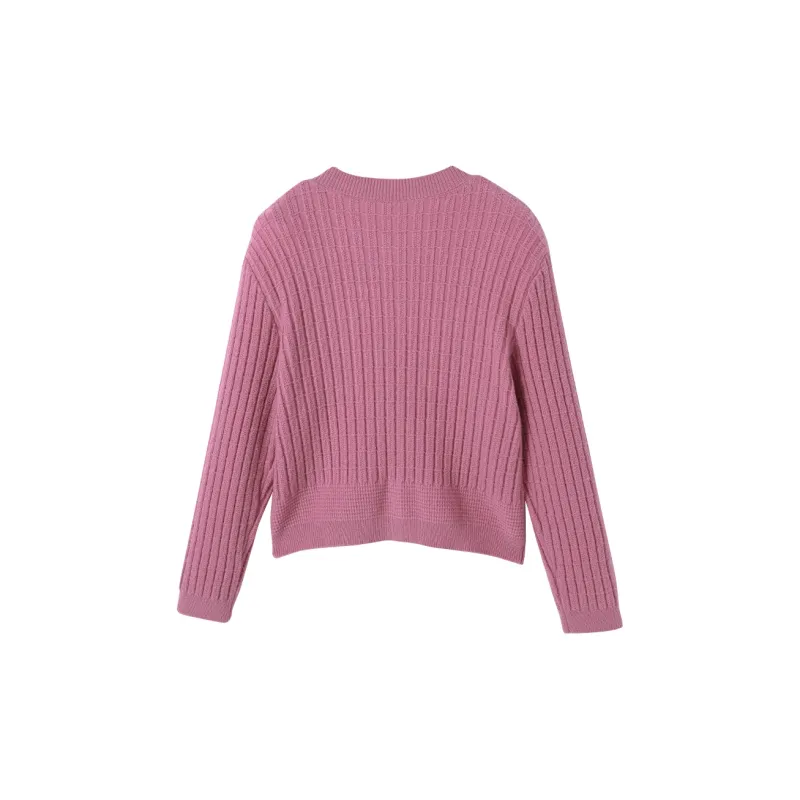 XIANGYING Knitwear Women's Plum Red-1