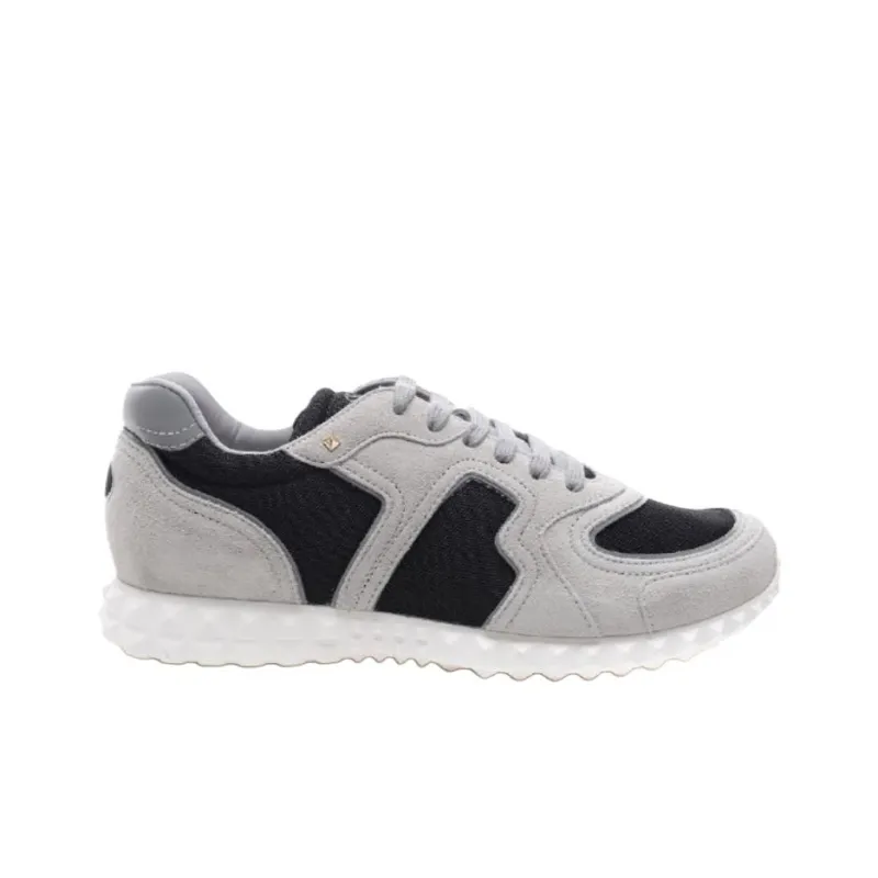 Valentino Rockstud Low Top Casual Shoes Men's Gray-1
