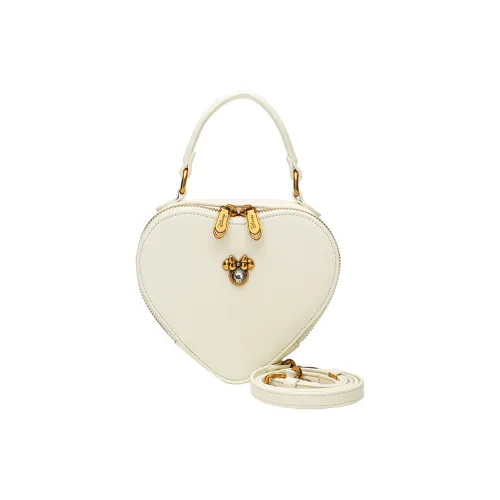 Disney Minnie Series PU Shoulder Bag, Crossbody Bag, Handbag Women's White/Pink