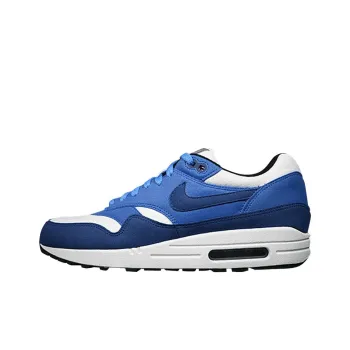 Nike Air Max 1 Anti-Slip Wear-Resistant Low-Top Running Shoes Men's Dark Blue