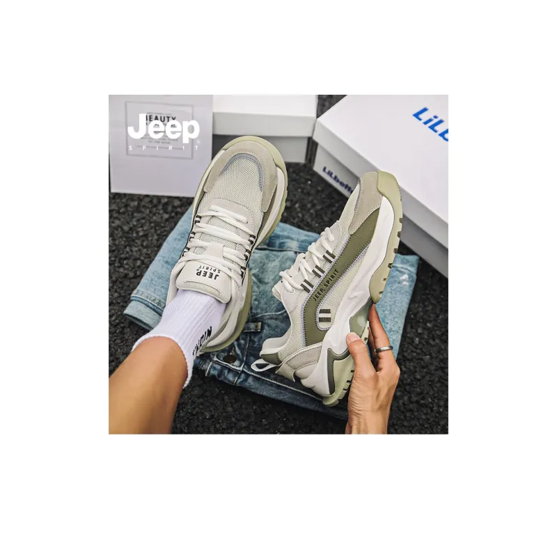 JEEP SPIRIT Anti-Slip And Wear-Resistant Breathable Low-Top Casual Shoes Men's-55