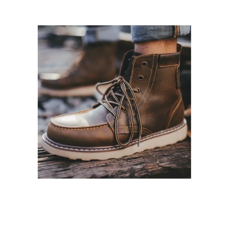 MR.A Ankle Boots Men Beeswax/Black-3